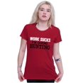 thumbnail image 3 of Work Sucks Going Hunting Funny Womens Fitted Plus Size Graphic Tee Brisco Brands 2X, 3 of 4