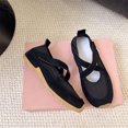 thumbnail image 5 of EKVAHL Orthopedic Sneakers for Women, Adjustable Strap Casual Ballet Flats, Closed Round Toe Lightweight Walking Flats for Shopping City Stroll Black, 5 of 6