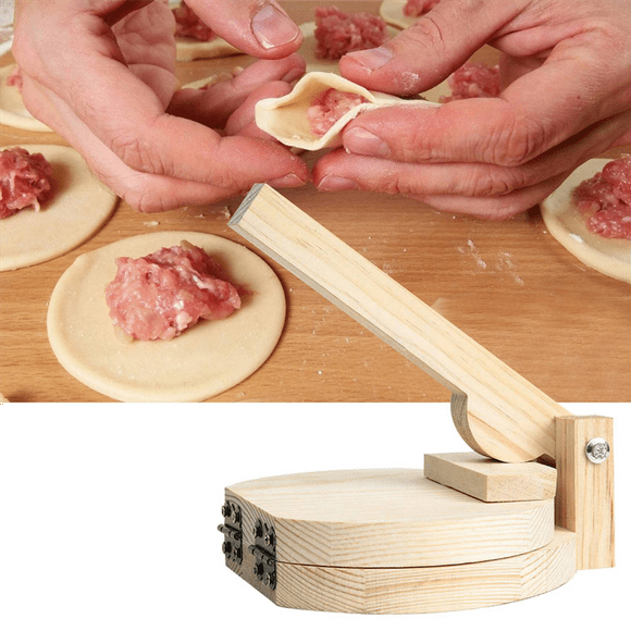 2X Wood Tortilla Press Dumpling Skin Maker Presser Chapati Roti Taco Corn Maker Pressing Kitchen Gadget Accessories