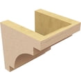 thumbnail image 5 of 6"W x 6"D x 6"H Wide Mediterranean Rough Cedar Woodgrain TimberThane Corbel, Primed Tan, 5 of 6