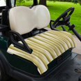 thumbnail image 2 of Golf Cart Seat Covers for 2 Seater, Yellow Striped Soft Microfiber Cart Seat Towel Blanket, Modern Abstract Art Absorbent Breathable Non Slip Bench Seats Protector for Golf Course 51"x31", 2 of 9