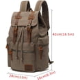 thumbnail image 4 of AUGUR High Capacity Canvas Vintage Backpack 30L -  Laptop Compartment, Unisex, 4 of 10