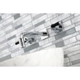 thumbnail image 3 of Kingston Brass KS6121CKL Kaiser Double-Handle Wall Mount Bathroom Faucet, Polished Chrome, 3 of 8