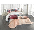 thumbnail image 3 of Ambesonne Bowling Party Quilted Bedspread Set 3 Pcs, Shoes Purple Ball, King Size, Multicolor, 3 of 5