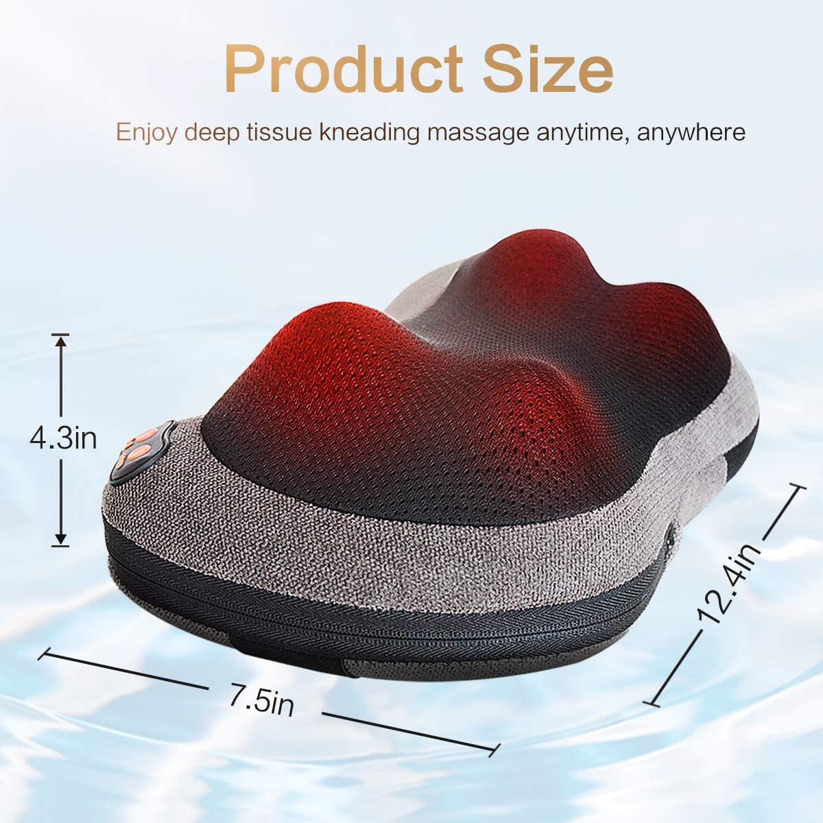  Papillon Back Massager Shiatsu with 2 Modes Heatable Room  Pillow Bedroom Pillow Massaging for Specialty Medical Pillows : Health &  Household
