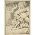 thumbnail image 2 of John Hamilton Mortimer 14x18 Black Ornate Wood Framed Double Matted Museum Art Print Titled - Stripping the Slain (ca. 1773), 2 of 5