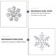 thumbnail image 5 of Festive Snowflake Accessories Wedding Decor Cloth Festive Atmosphere Creation 500Pcs, 5 of 5