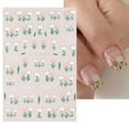 thumbnail image 2 of Fridja 1 Pack Flower Nail Decals Pink White Cute Flower C Nail Slider Glamour Manicure Decal Decoration, 2 of 9