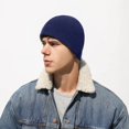 thumbnail image 6 of Sunjoy Tech Unisex Winter Hat Solid Color Elastic Anti-slip Soft Warm Windproof Hip Hop Polar Fleece Beanie Outdoor Cycling Hat, 6 of 9