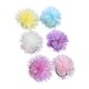 thumbnail image 5 of 6 uds. De gomas para el pelo, anillos de plástico para el pelo, coleteros, lazos elásticos para el pelo (blanco, amarillo, morado, azul, rosa, morado claro), 5 of 5