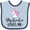 Blue and Navy, variant on Inktastic My Auntie Loves Me Unicorn Girls Baby Bib