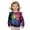 Colorful Smoke Soccer Ball, variant on Toddler Girl Ruffled Shoulder Sweatshirt Long Sleeve Crewneck Purple Dolphin Sunset Pullover Tops Sweater, Breathable Athletic T-Shirts Blouse for Girls