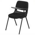 thumbnail image 1 of Bowery Hill Padded Ergonomic Shell Stacking Folding Chair in Black, 1 of 4