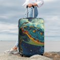 thumbnail image 5 of Salouo Surfing Turtle Pattern Travel Dust-proof Suitcase Cover, Softside Suitcase Protector Luggage Cover Protector for 18-32inch ,Not Included Suitcase, 5 of 8