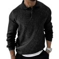 thumbnail image 5 of Autumn Winter Men's Sweater Knitted Polo Shirts Lapel Solid Color Knitted Pullover Social Streetwear Casual Business Men ClothinM, 5 of 5