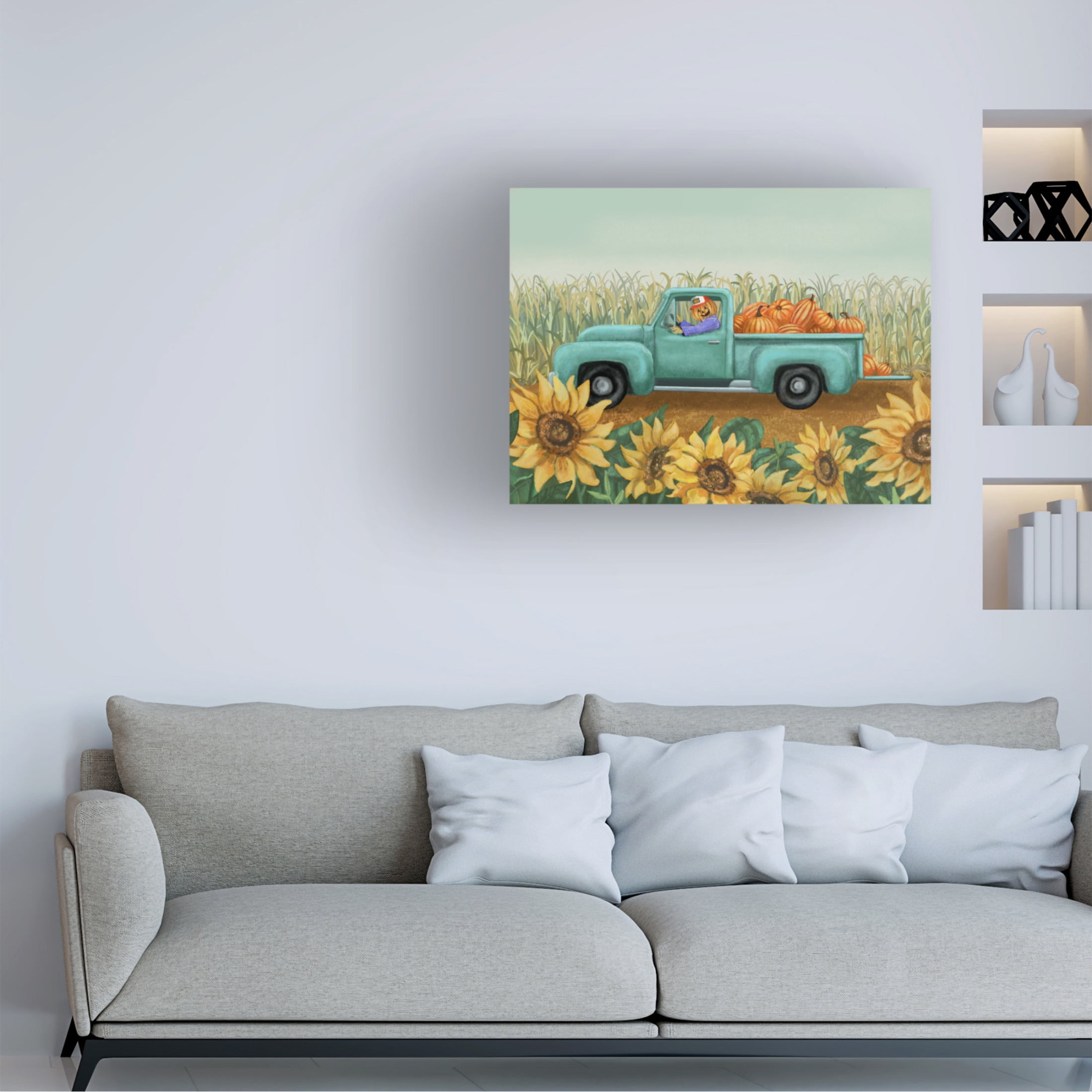 Canvas Wall Art - Christine Rotolo 'Happy Farmer' Wall Art for Living Room, Bedroom, or Office Décor by Trademark Fine Art - 24 x 18 Inches