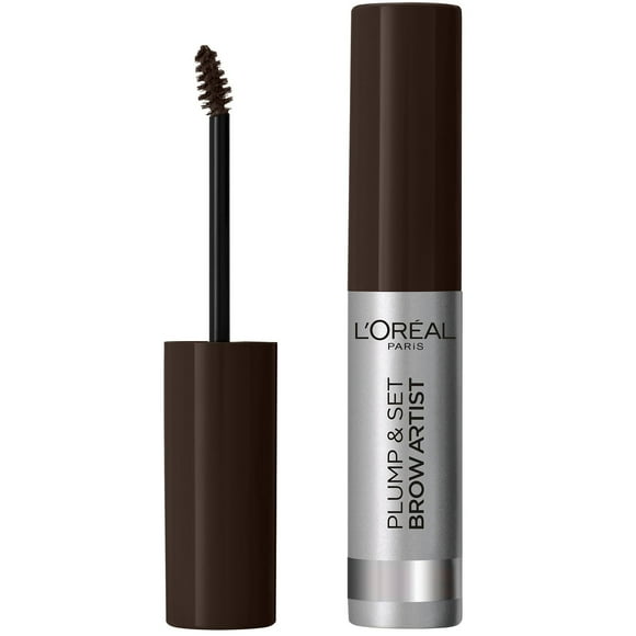 L'Oreal Paris Brow Artist Plump & Set, Volumizing Eyebrow Gel Tint, 108 Dark Brunette, 3.52 fl. Oz.