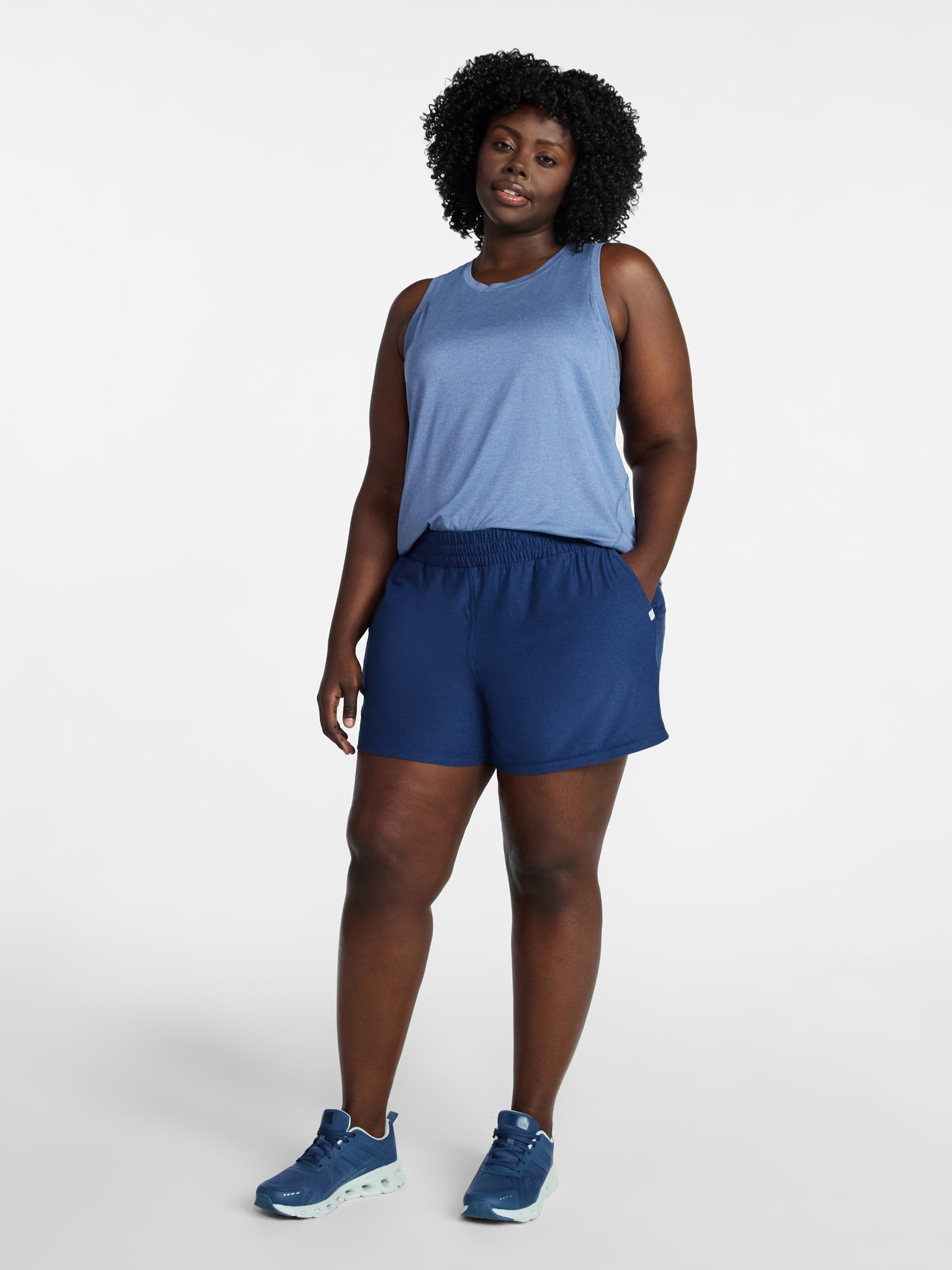 Athletic Works Women's ButterCore Soft Performance Gym Shorts, Available in 1, 2 and 5-Pack, Sizes XS-4X