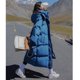 thumbnail image 1 of Chaqueta de algodón para mujer, chaqueta de algodón holgada y larga hasta la rodilla, chaqueta de pan, 1 of 5