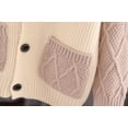 thumbnail image 6 of Toddler Kids Baby Girl Solid Sweater Knit Crochet Clothes Cardigan Outfits, 6 of 8