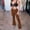 001 Coffee, variant on Women's Vintage Printed Flared Pants High Waisted Modern Tight Fitting Bag Hip Casual Long Pants