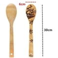 thumbnail image 2 of 5Pcs Wooden Spoons Halloween Gift Idea Utensil Burned Set House Warming Wedding, 2 of 6