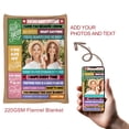 thumbnail image 2 of Personalized Bestie Photo Blanket, BFF Gifts for Women - Custom Picture Throw for Best Friend, Graduation Gift,30"x40", 2 of 6
