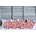 thumbnail image 2 of Ambesonne Colorful Throw Pillow Cover 4 Pack, Retro, 24", Mauve Rose Red, 2 of 5
