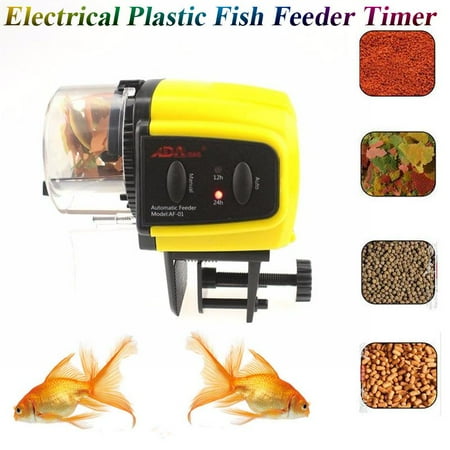 Garosa 1pc Digital Automatic Electrical Plastic Fish Feeder Timer