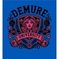 thumbnail image 2 of Demure University Adult Royal Blue Crew Neck Short Sleeve Tee-Medium, 2 of 5