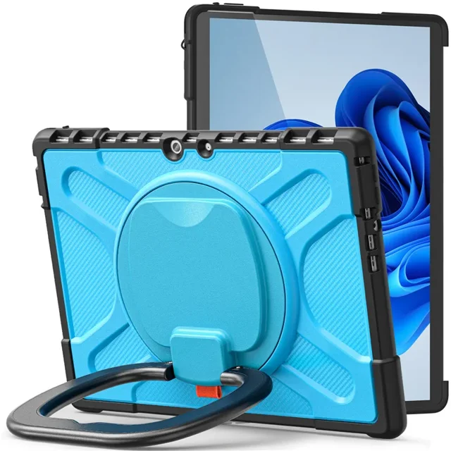Shockproof Case For Microsoft Surface Go Pro 4 5 6 7 Plus 12.3” Pro 8 9 13 inch 2021 Tablet Stand Cover for Surface Go 2 3 Case Blue Surface Pro 7