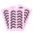 thumbnail image 4 of RAGUPEL Manga Lash Clusters 7Pairs Eyelash Extension Kit Natural Look 3D Fluffy Curly False Lashes Comfortable Lightweight, 4 of 7