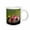 White, variant on 3drose, American Goldfinch Male on Hollyhock, Marion, Illinois, 11oz Mug