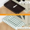 thumbnail image 5 of Studyset 71" Dog Crate Furniture for 2 Dogs, Storage Drawers & Removable Divider TV Stand Dog Kennel Furniture, Large Double Kennel with 3 Storage Drawers, Removable Divider & Sliding Barn Door, 5 of 8