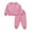 Pink, variant on Esaierr 2PCS Toddler Kids Baby Boys Girls Tracksuit Solid Color Pullover Sweatshirt Jogging Pants Suit Fall Casual Set for 1-10 Years