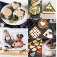 thumbnail image 4 of LYTIVAGEN 5 PCS Cake Ring Set, Cooking Ring Mold with 1 Plastic Scraper Circle Cake Mold 5 Different Shapes Mousse Rings for Making Salads, Cakes, Mousses and Desserts, 4 of 7