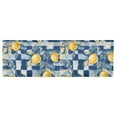thumbnail image 6 of Yayeee Kitchen Valance Rod Pocket 54" x 18" Living Room Window Curtain, Retro Plaid Lemon, 6 of 6