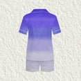 thumbnail image 5 of Pantalons de Pyjama pour Femmes, Hauts à Manches Courtes pour Femmes, Blouse Décontractée pour Enfants Col Rabattu Manches Courtes Mode Ensemble de Pyjama, 5 of 5