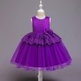 thumbnail image 2 of ZHUASHUM flower girl dress Toddler Girls Kid Dress Ruffles Lace Dresses Baby Party Tulle Patchwork Skirt easter clothes ,Size:4-5 Years, 2 of 3