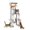 light grey, variant on 63" Cat Tree Tower - Large Multi-Level Cat Climbing Tower with Sisal Posts & Hammock