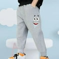 thumbnail image 2 of Odeerbi Kids Boys Girls Cotton Jogger Pants Workout Pants Child's Solid Color Athletic Pants Outside Long Pants Cute Sweatpants Kids Clothes Gray, 2 of 4