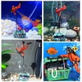thumbnail image 2 of Adorno de cazador de tesoros naranja, figura de acción de peces de acuario, buzo subacuático, Cofre del Tesoro, tanque, decoración de paisaje, 2 of 5