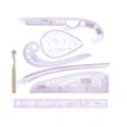 7pcs French Curve Ruler Set High Accuracy Complete Tools Sewing Rulers