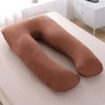 thumbnail image 1 of Funda de almohada de embarazo MuYan para dormir, funda de almohada de maternidad en forma de U, lavable y extraíble, funda de almohada de embarazo de 55 pulgadas para mujer, 1 of 5