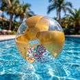 thumbnail image 7 of Outdoor Pvc Inflatable Beach Ball, 10.63 Inch Portable Sturdy Solid Waterproof Pool Toys for Summer Pool Party Decorations, Beach Games, Indoor Outdoor Yard Festival Decorations, 7 of 7