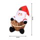 thumbnail image 3 of Cesta para dulces navideños, decoración para la mesa navideña, soporte para dulces, cesta para guardar dulces navideños con hombre de jengibre, pingüino y ciervo, 3 of 5