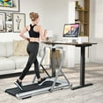 thumbnail image 5 of Costway 48'' Sit Stand Desk Adjustable Standing Workstation w/Crank Handle Black, 5 of 10