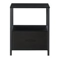 thumbnail image 6 of VECELO Nightstand with Drawer, Industrial End Table Sofa Side Table for Bedroom Living Room Office, Black, 6 of 8
