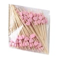 thumbnail image 4 of Palillos de frutas,Palillos de frutas desechables Palillos de madera para cócteles,Palillos de madera resistentes para aperitivos Brochetas Favor de fiesta,Artículos para fiestas Palillos de, 4 of 8