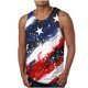 thumbnail image 1 of Camiseta sin mangas de cuello redondo para hombre, informal, a la moda, sin mangas, con estampado, blusa deportiva de cuello redondo para hombre, 1 of 4